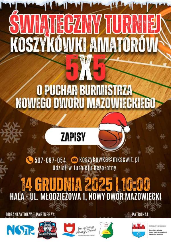 Graficzna informacja treści. W stopce logotypy organizatorów, partnerów i patrona.