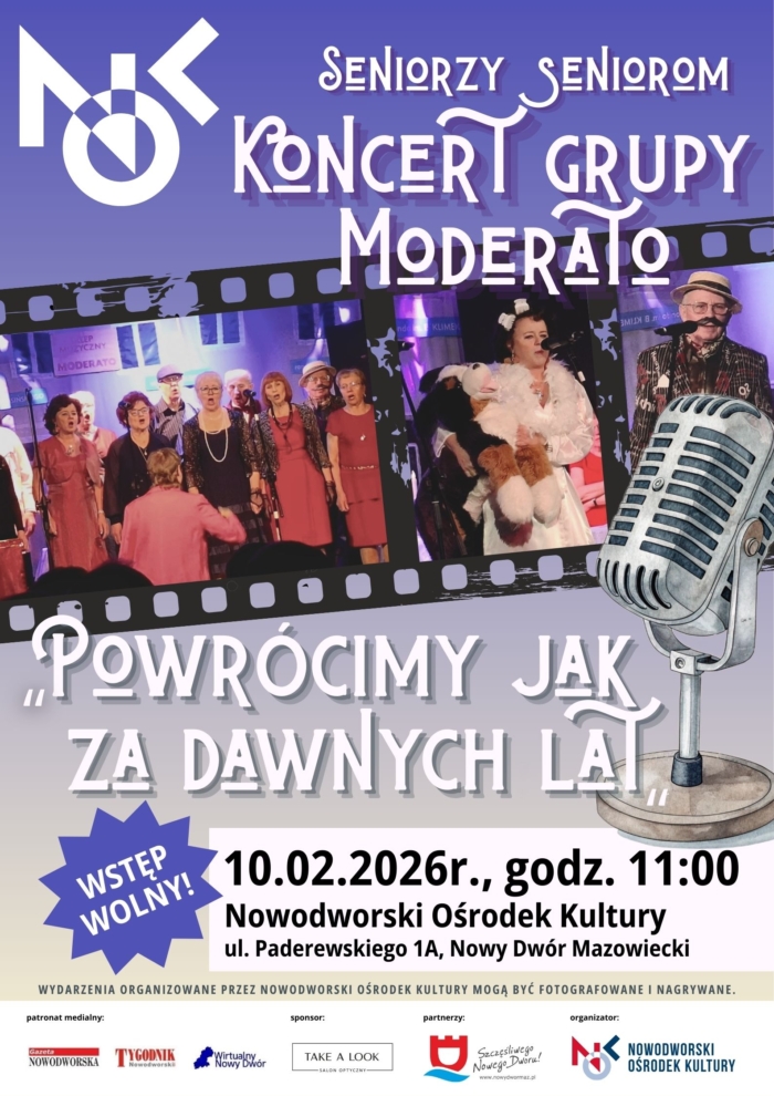 Seniorzy seniorom: koncert zespołu Moderato „Powrócimy jak za dawnych lat”