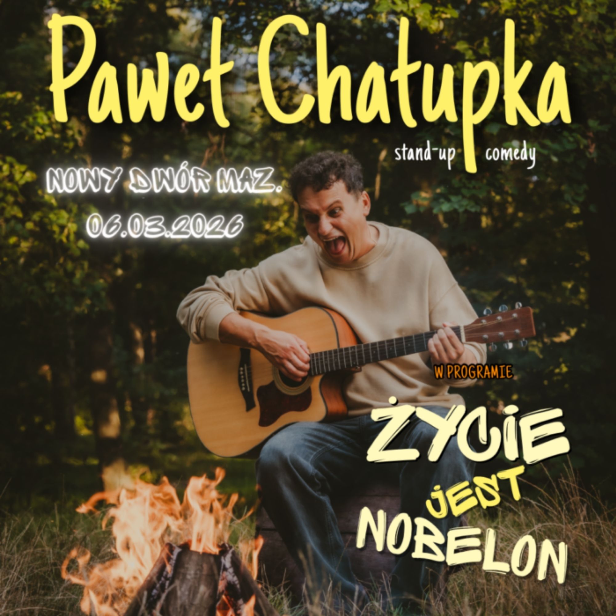 Stand-up Pawła Chałupki – premiera nowego programu: ŻYCIE JEST NOBELON