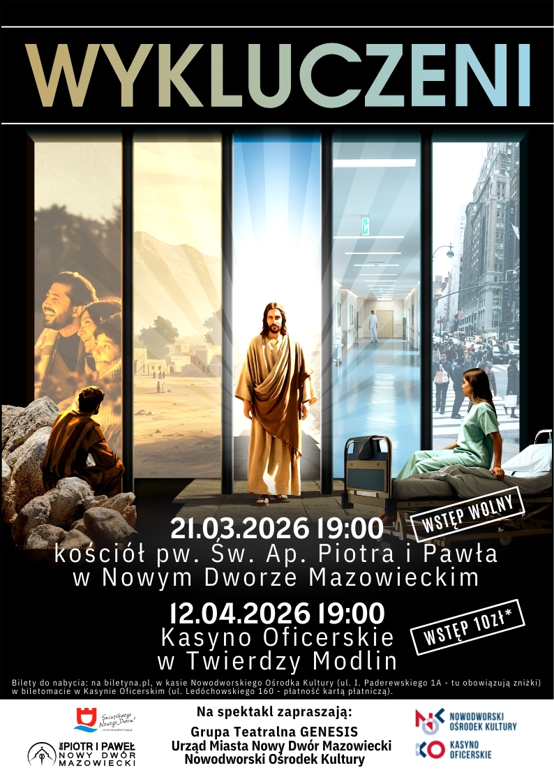 Grupa Teatralna GENESIS - Wykluczeni - plakat promujący wydarzenie