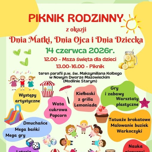 Zapraszamy na wyjątkowy Piknik Rodzinny w Modlinie Starym!