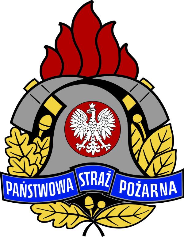 Logo Państwowej Straży Pożarnej.