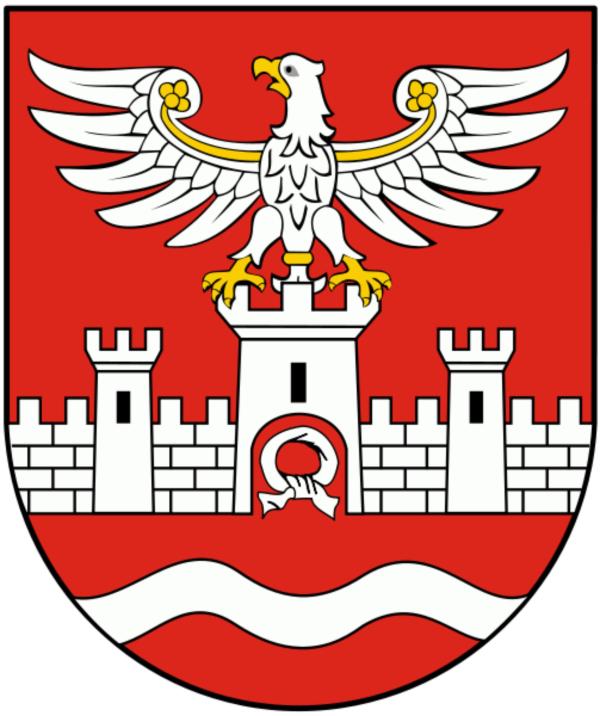 Herb powiatu nowodworskiego.