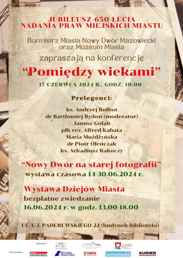 Fragmenty zdjęć z różnych miast w sepii.