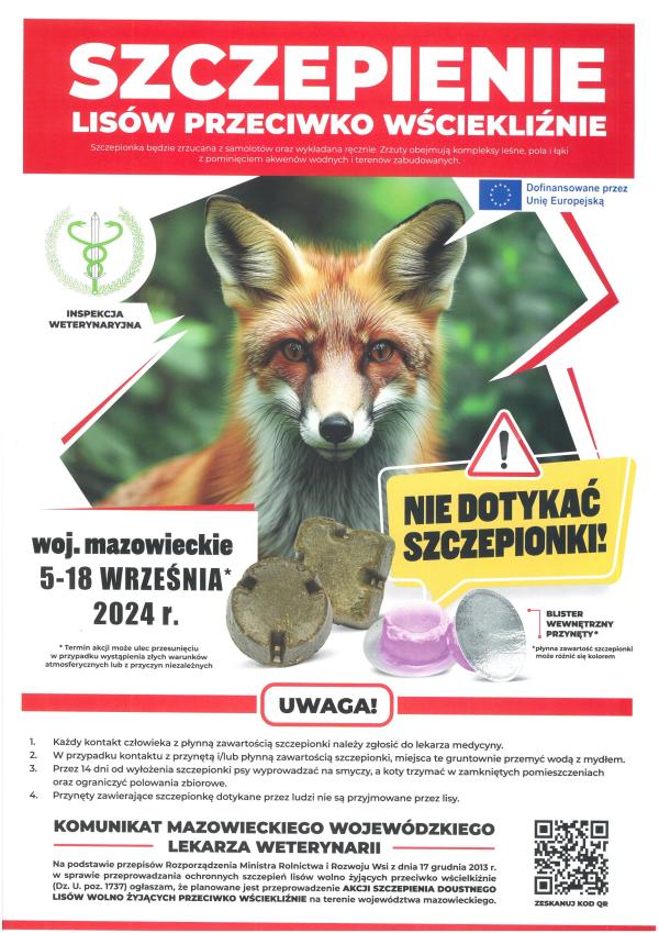 Uważajcie na swoich pupili - szczepienia przeciw wściekliżnie