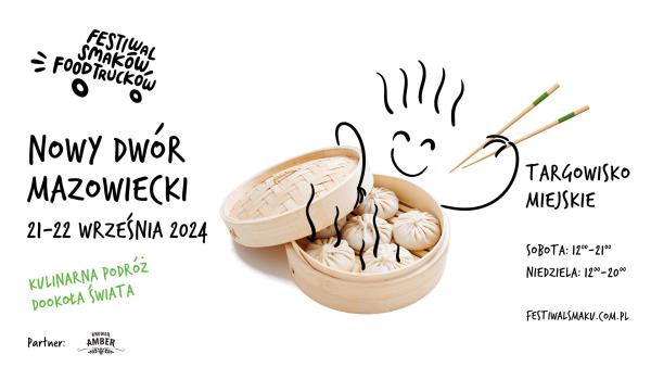 I edycja Festiwalu Smaków Food Trucków w Nowym Dworze Mazowieckim odbędzie się na Targowisku Miejskim. Zapowiada się weekend pełen smaków i atrakcji!