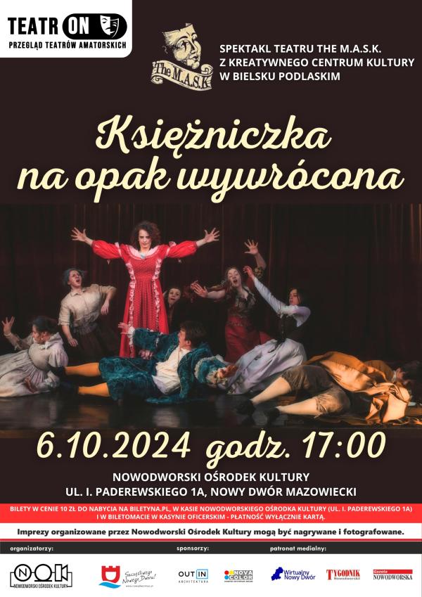 Księżniczka na opak wywrócona - plakat informacyjny