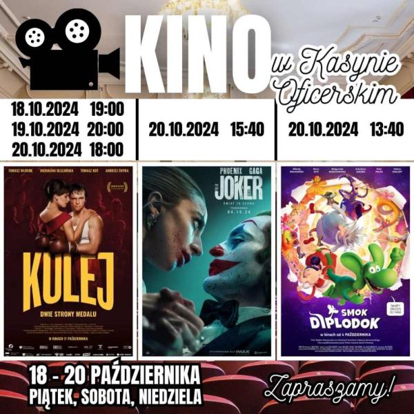 Różnokolorowe zdjęcia z trzech filmów.