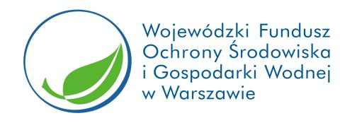 W niebieskim okregu na białym tle zielony liść.