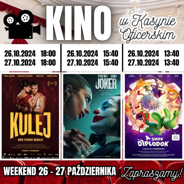 Trzy różnokolorowe zdjęcia z trzech filmów.