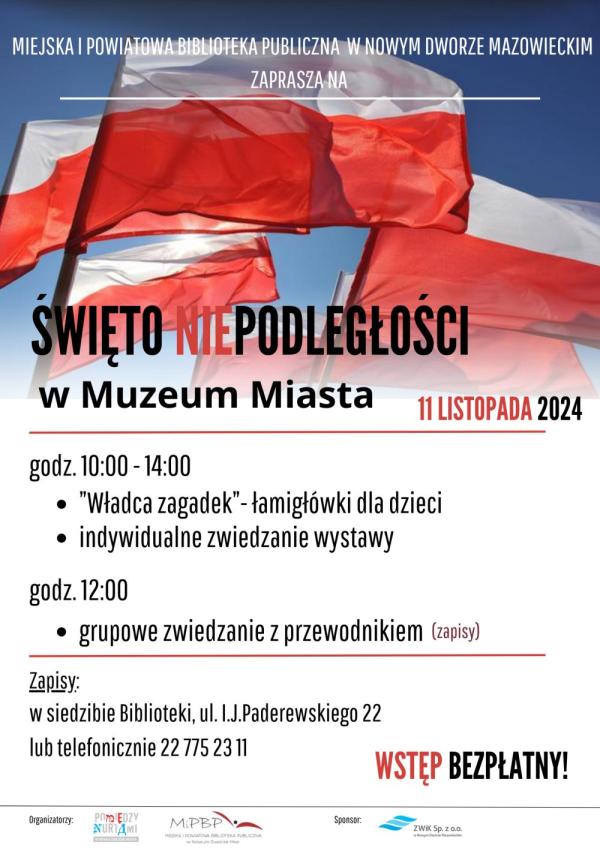 Sześć biało-czerwonych flag.