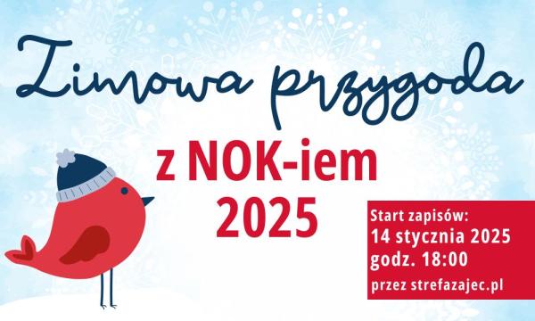 Ptaszek w czapce z pomponem.