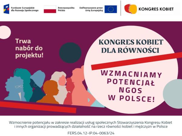 Nabór do projektu Stowarzyszenia Kongresu Kobiet