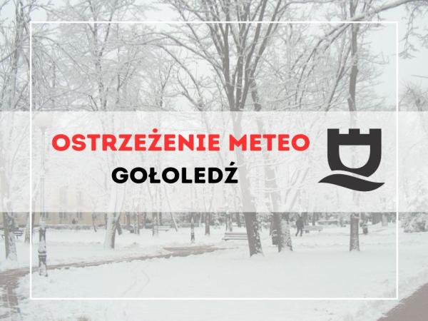 Ostrzeżenie meteo - gołoledź