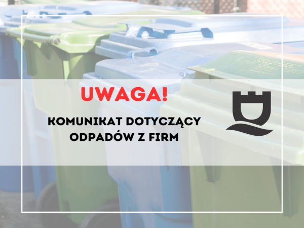 Komunikat – odpady z firm