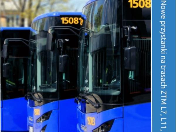 Przystanki dla linii L7, L11 i L41