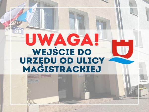 Uwaga - zmiana wejścia do urzędu