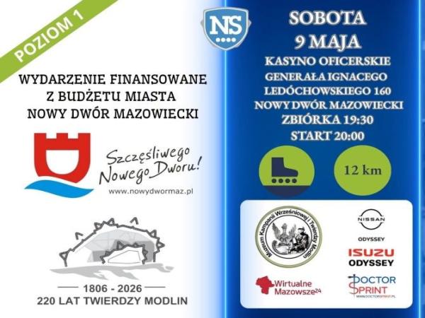 Nightskating po Nowym Dworze Mazowieckim