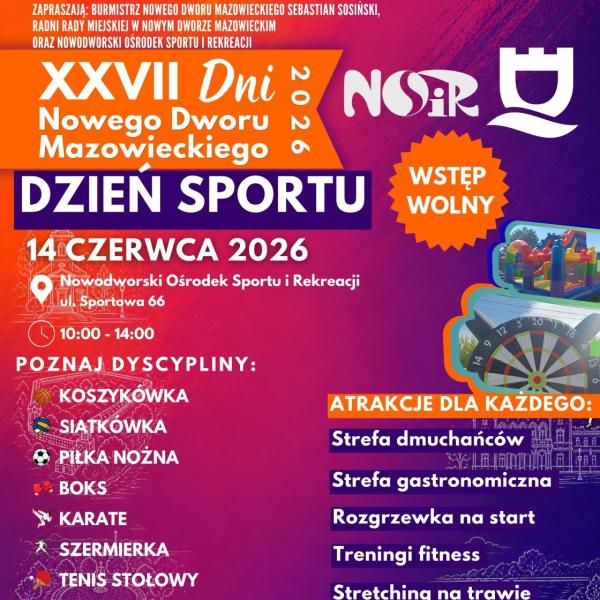 Dzień Sportu w Nowym Dworze Mazowieckim!