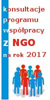 Konsultacje programu współpracy z organizacjami pozarządowymi na rok 2017