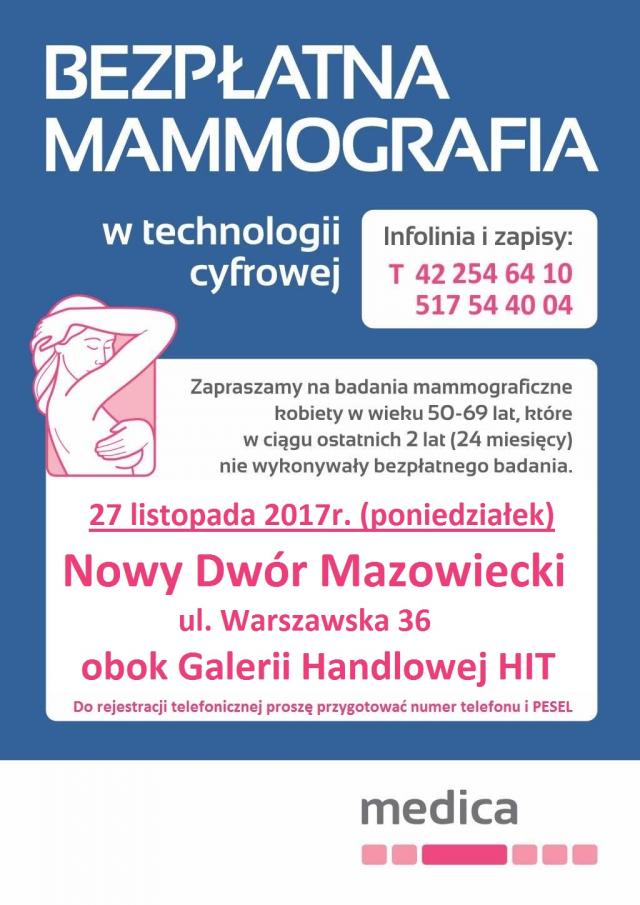 Bezpłatna mammografia