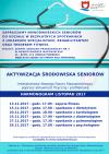 Aktywizacja seniorów - spotkania z lekarzami, trenerem fitness oraz rehabilitantem - listopad