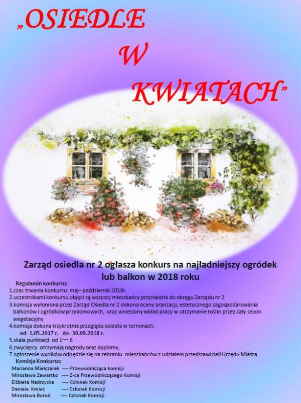 Konkurs na najładniejszy ogródek lub balkon