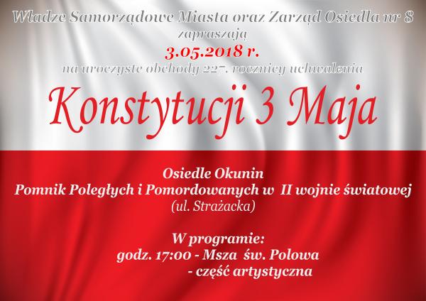227. rocznica uchwalenia Konstytucji 3 Maja
