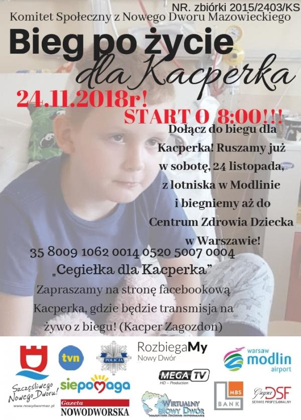 Bieg po życie dla Kacperka