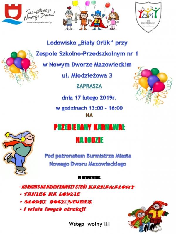 Przebierany karnawał na lodzie