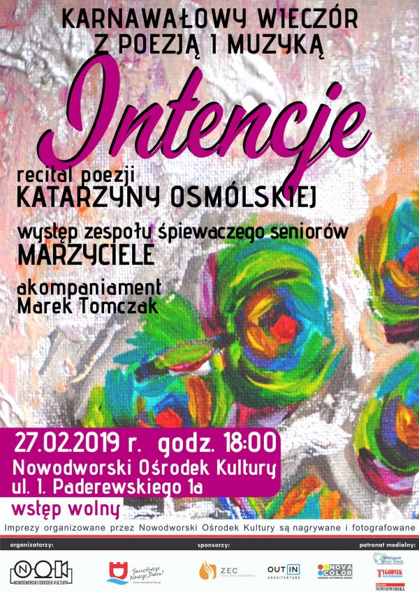 Intencje - karnawałowy wieczór z poezją i muzyką