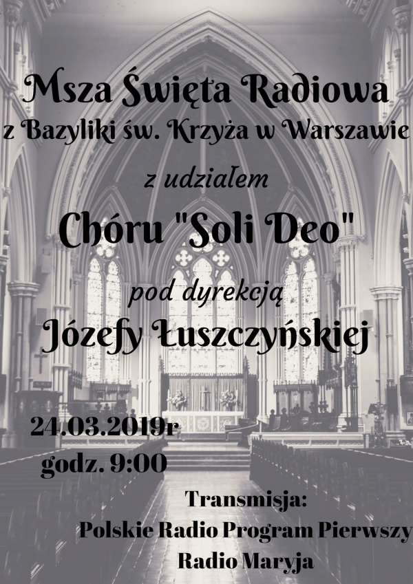"Soli Deo" w Bazylice św. Krzyża