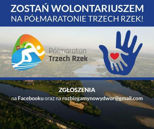 Zostań wolontariuszem podczas II Półmaratonu Trzech Rzek