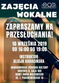 Przesłuchania do sekcji wokalnej NOK
