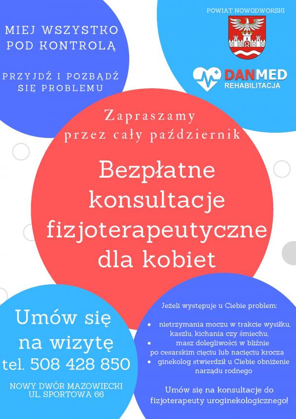 Bezpłatne konsultacje fizjoterapeutyczne dla kobiet