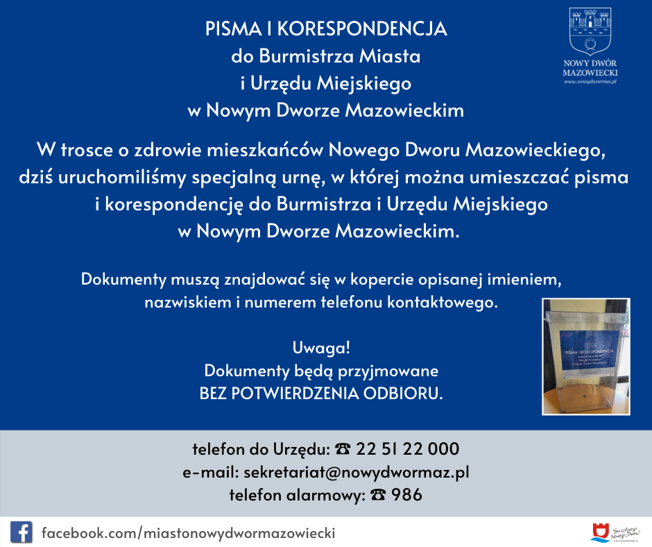Pisma i korespondencja do Urzędu