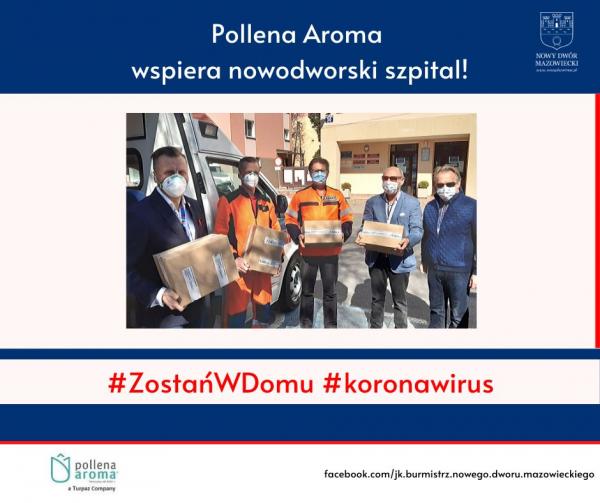 Wsparcie dla nowodworskiego szpitala od Polleny Aromy