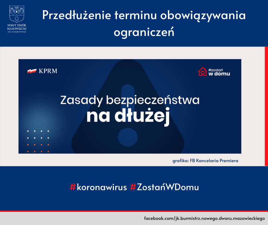 Rząd przedłuża ograniczenia związane z Koronawirusem