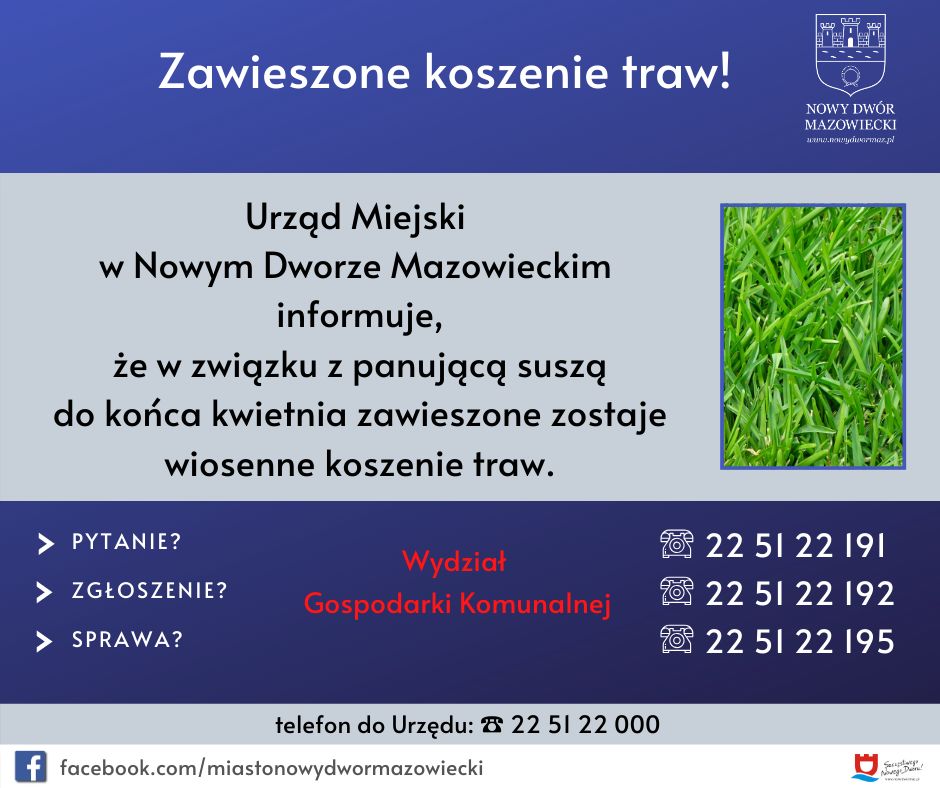Zawieszone koszenie traw