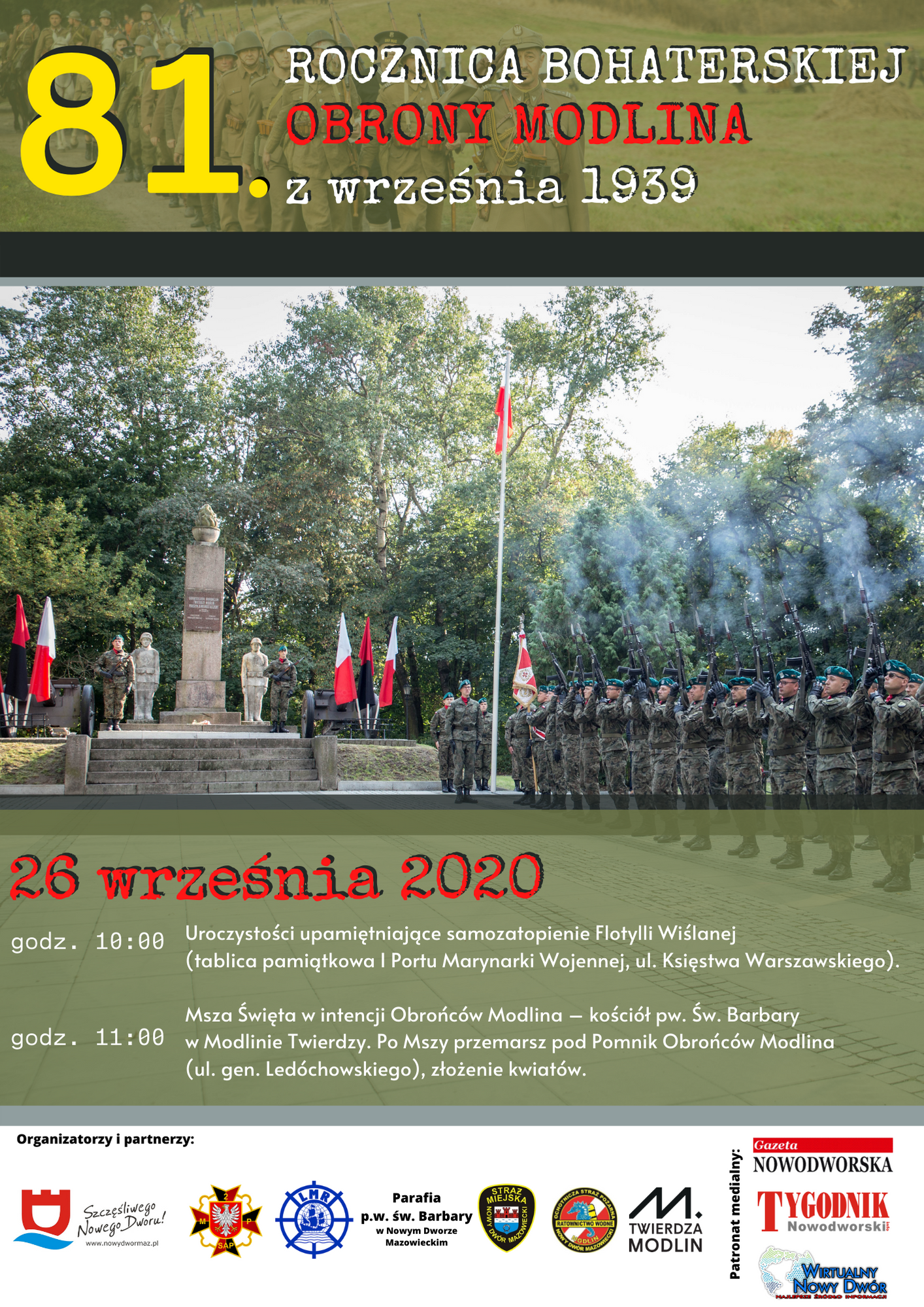 81. rocznica Bohaterskiej obrony Modlina   z września 1939 roku
