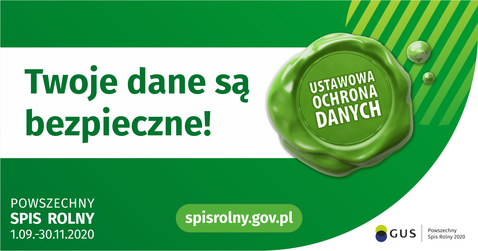 Infografika napis: Twoje dane są bezpieczne!