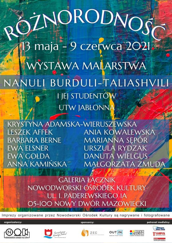 Wystawa malarstwa Nanuli Burduli-Taliashvili i jej studentów Uniwersytetu Trzeciego Wieku w Jabłonnie