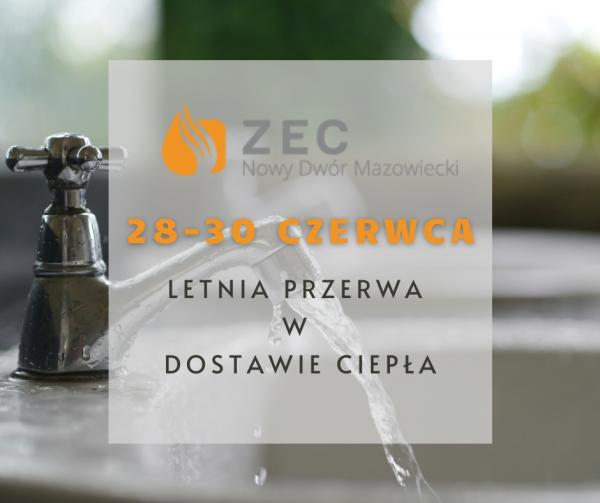 28-30 czerwca letnia przerwa w dostawie ciepła.