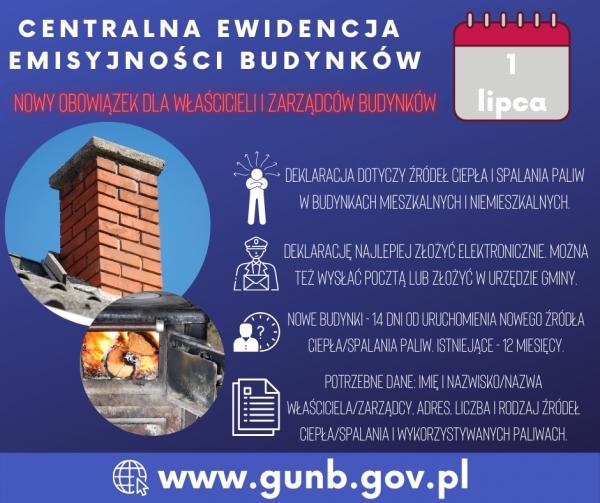 Nowy obowiązek dla właścicieli i zarządców budynków - składanie deklaracji do Centralnej Ewidencji Emisyjności Budynków.