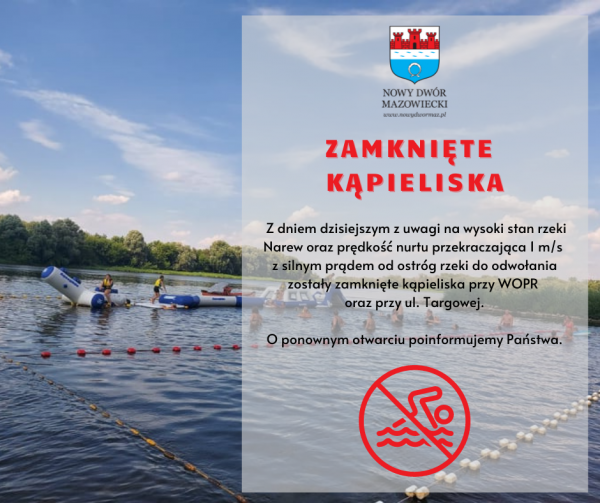 Zamknięcie nowodworskich kąpielisk