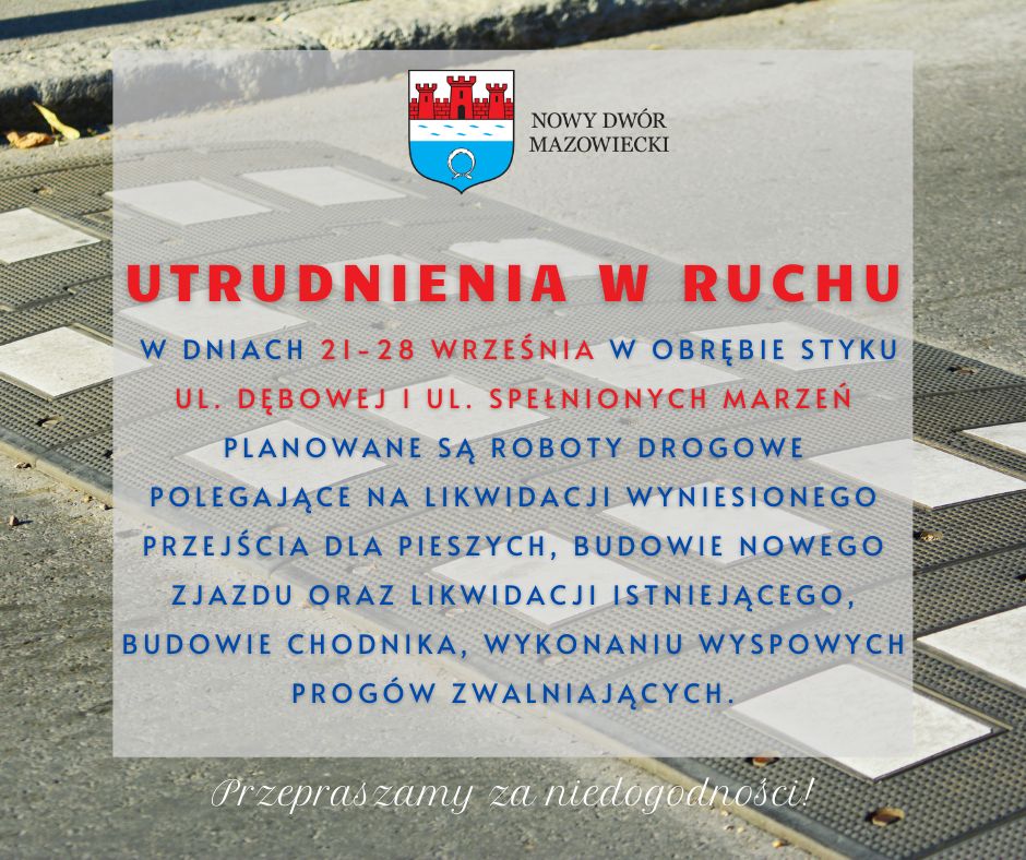 Utrudnienia w ruchu - infografika