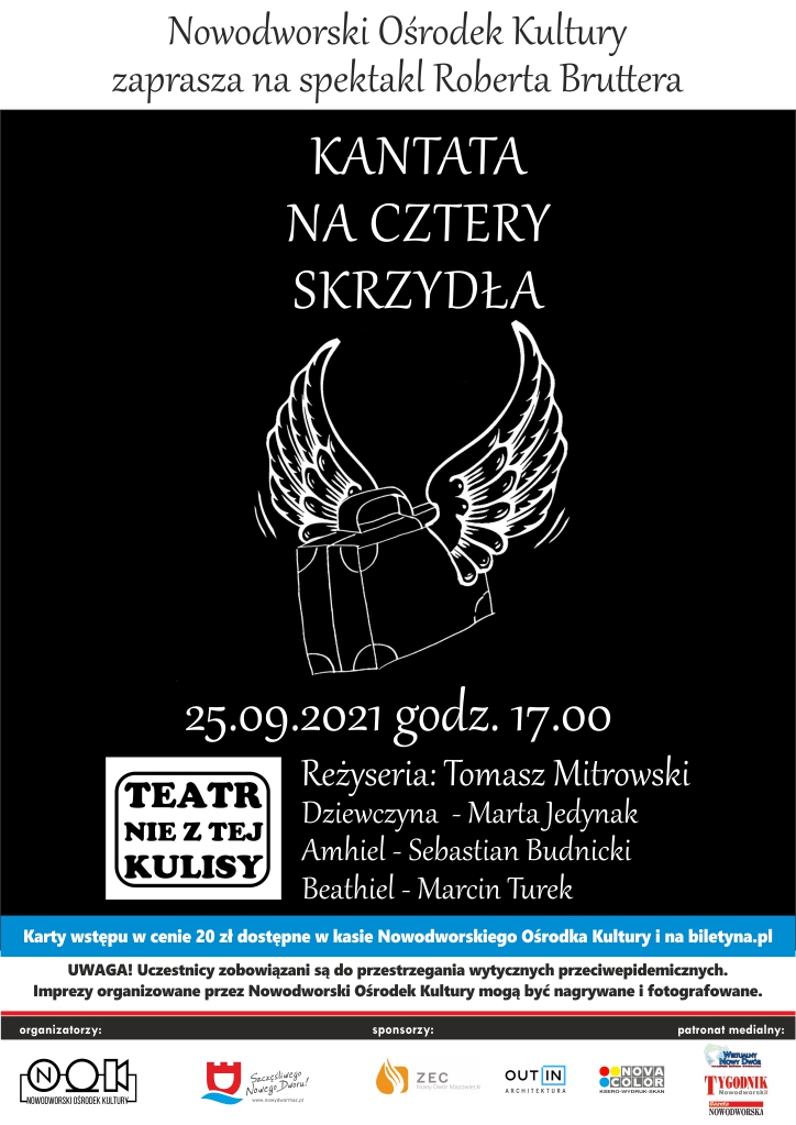 „Kantata na cztery skrzydła” - plakat informacyjny