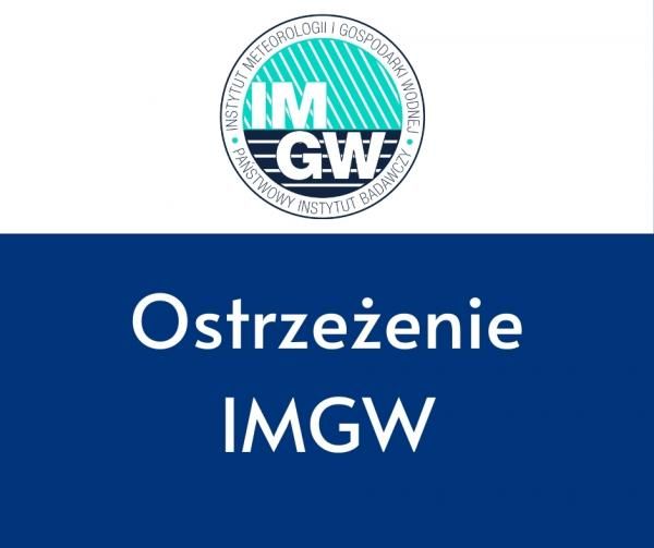 Ostrzeżenie meteorologiczne! - infografika